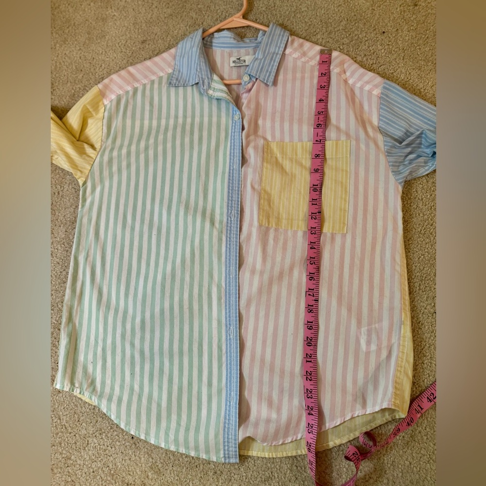 Hollister Colorblock Button Down Shirt - Picture 5 of 5
